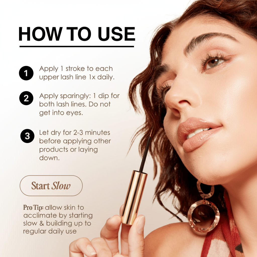 Lash Growth Serum how to use